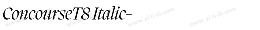 ConcourseT8 Italic字体转换 ConcourseT8 Italic字体转换